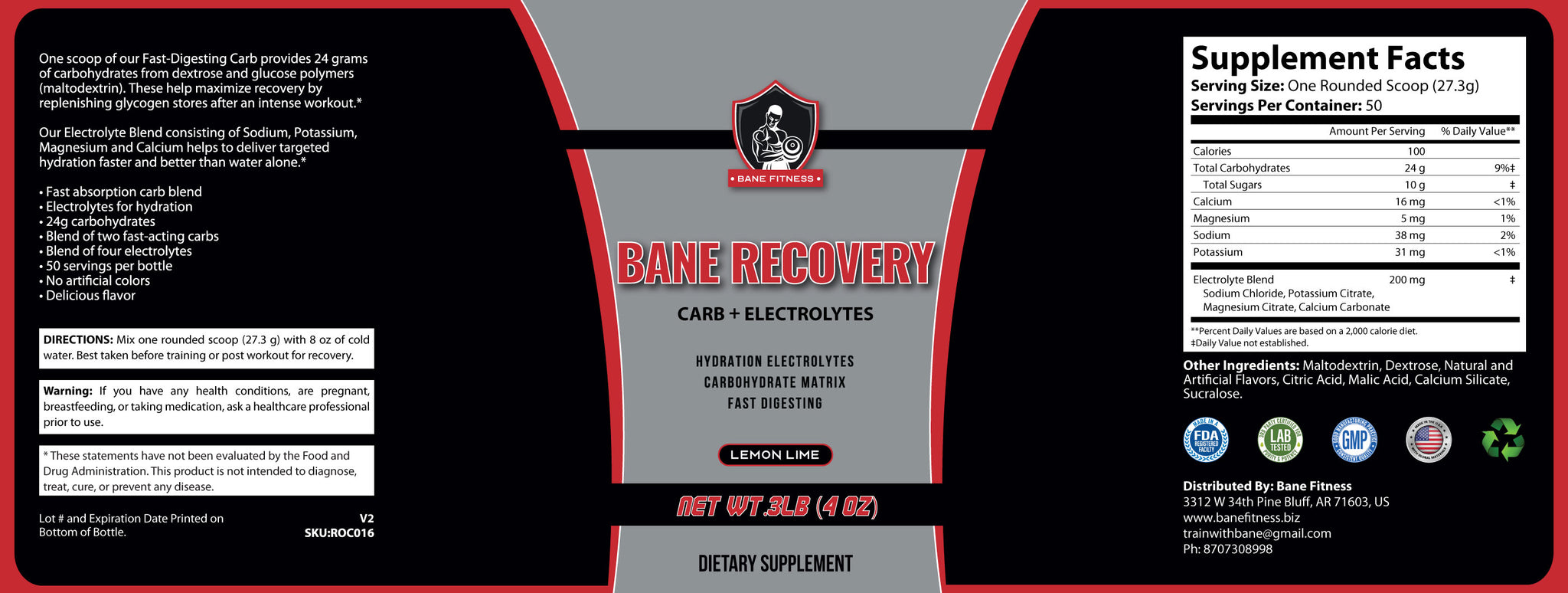 Bane Recovery (Carb + Electrolytes)