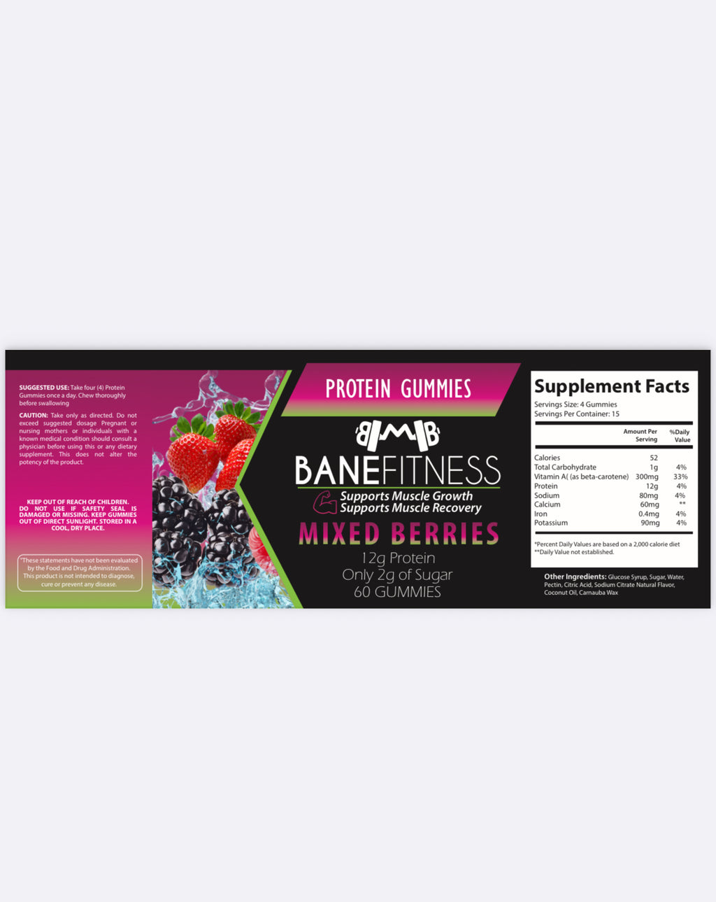Bane Fitness Protein Gummies