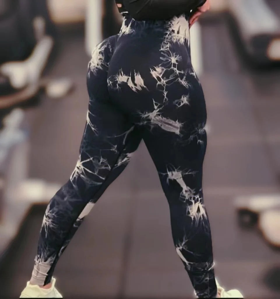 Women Tie Dye Seamless Leggings