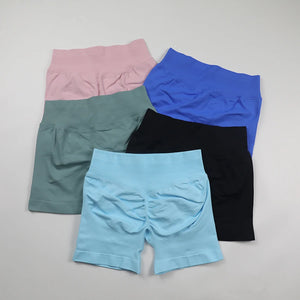 Low Ribbed Waistband Yoga Shorts