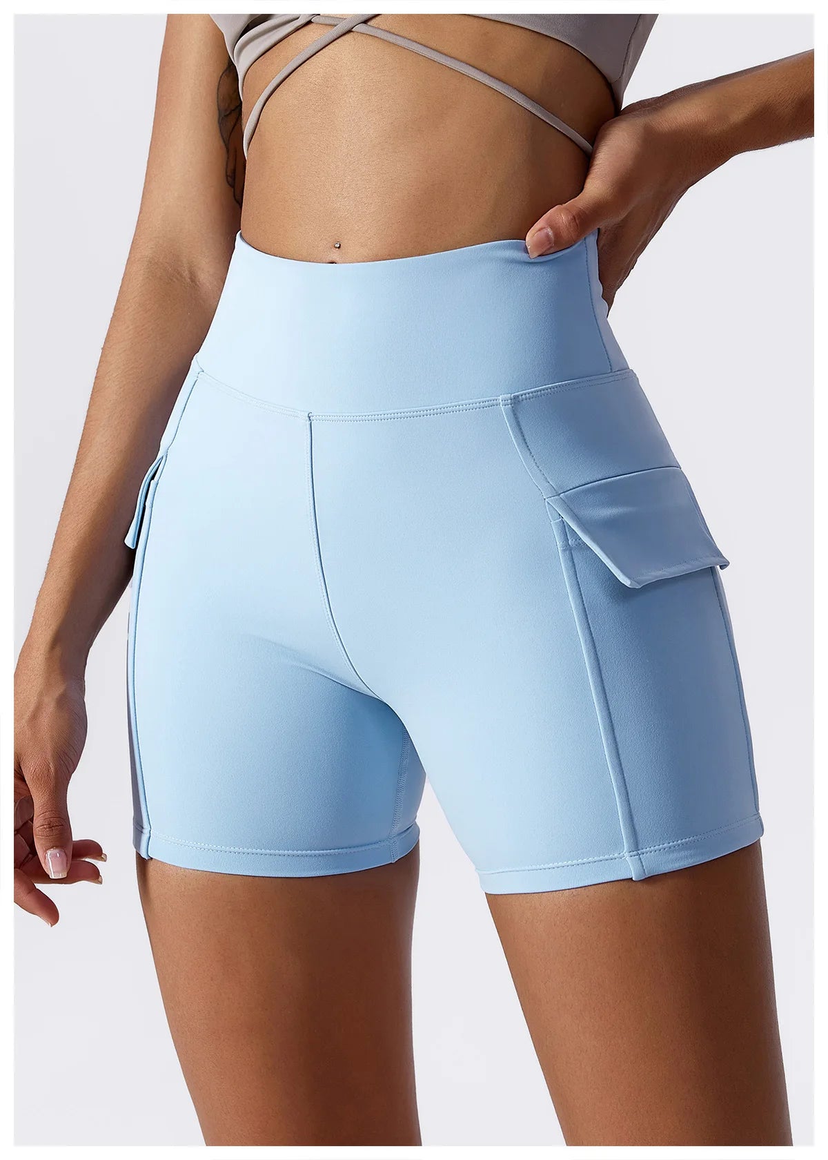 High Waist Quick Dry Running Shorts