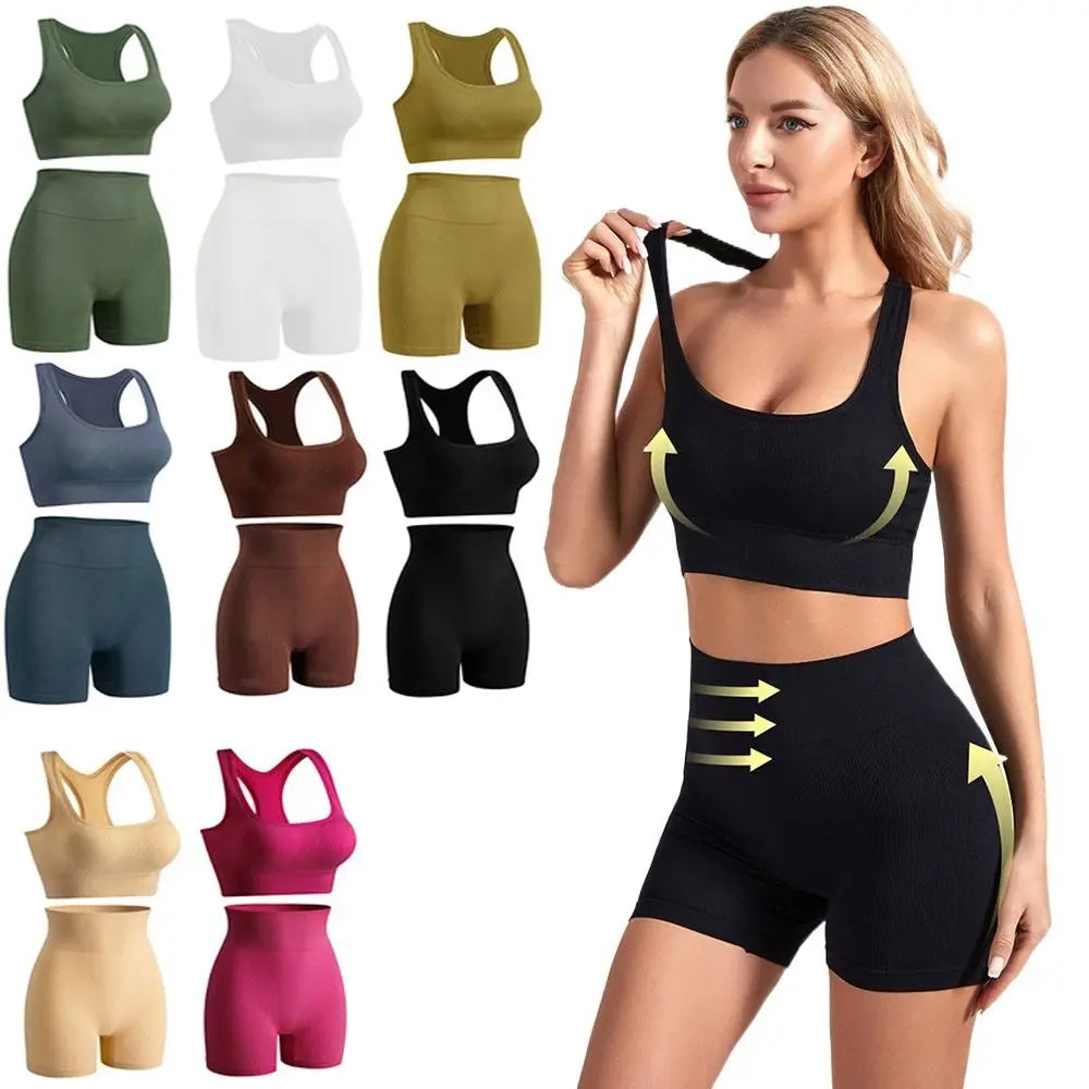 2 Pieces Seamless Workout Outfits