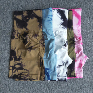 Tie Dye Yoga Shorts