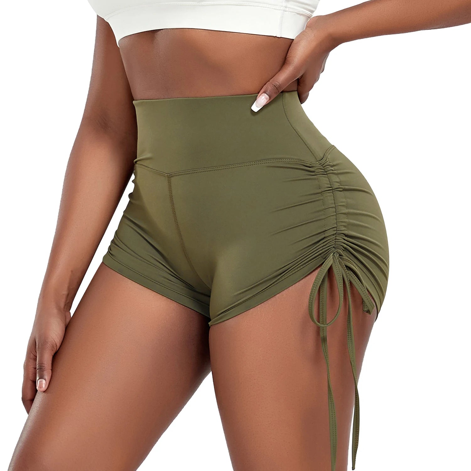 Drawstring Yoga Shorts