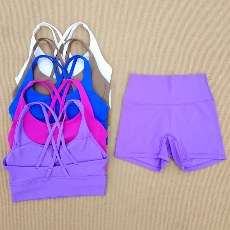 2 Pieces Yoga Short Set