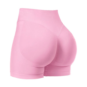 Low Ribbed Waistband Yoga Shorts