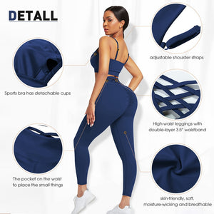 Bane Fitness Lace-Up Pleaded Set