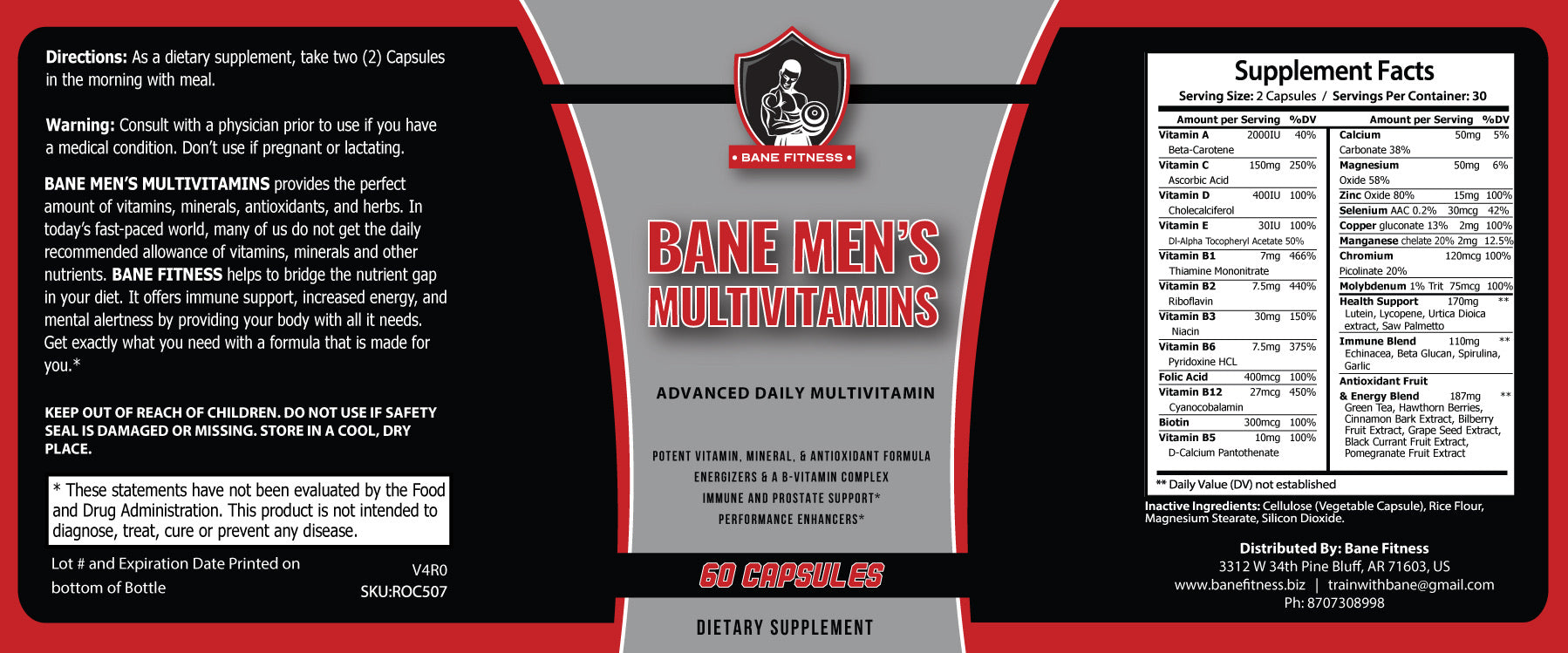 Bane Men’s Multivitamins